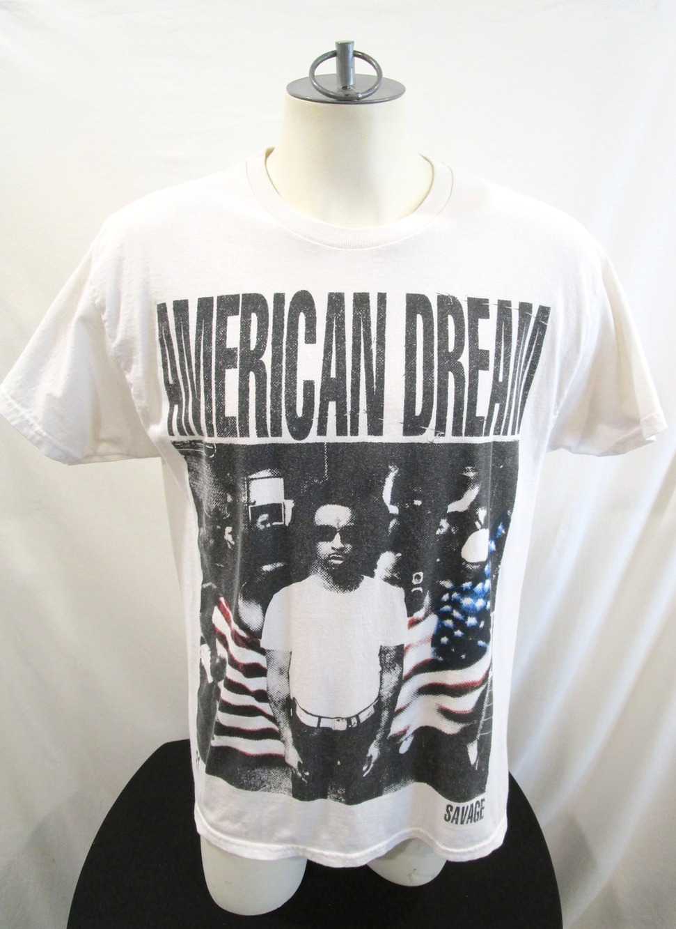 21 Savage American Dream Hip Hop Rap Concert Tour White T Shirt Men Sz L